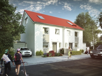 Neubau von vier Doppelhaushälften in Gelsenkirchen-Hassel/Buer