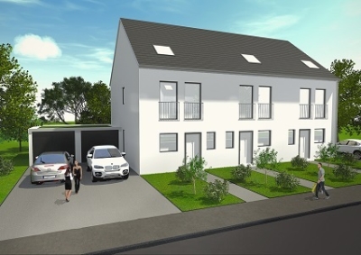 Neubau von drei Reihenhäusern "Wessingstr. 7" in Herten-Langenbochum